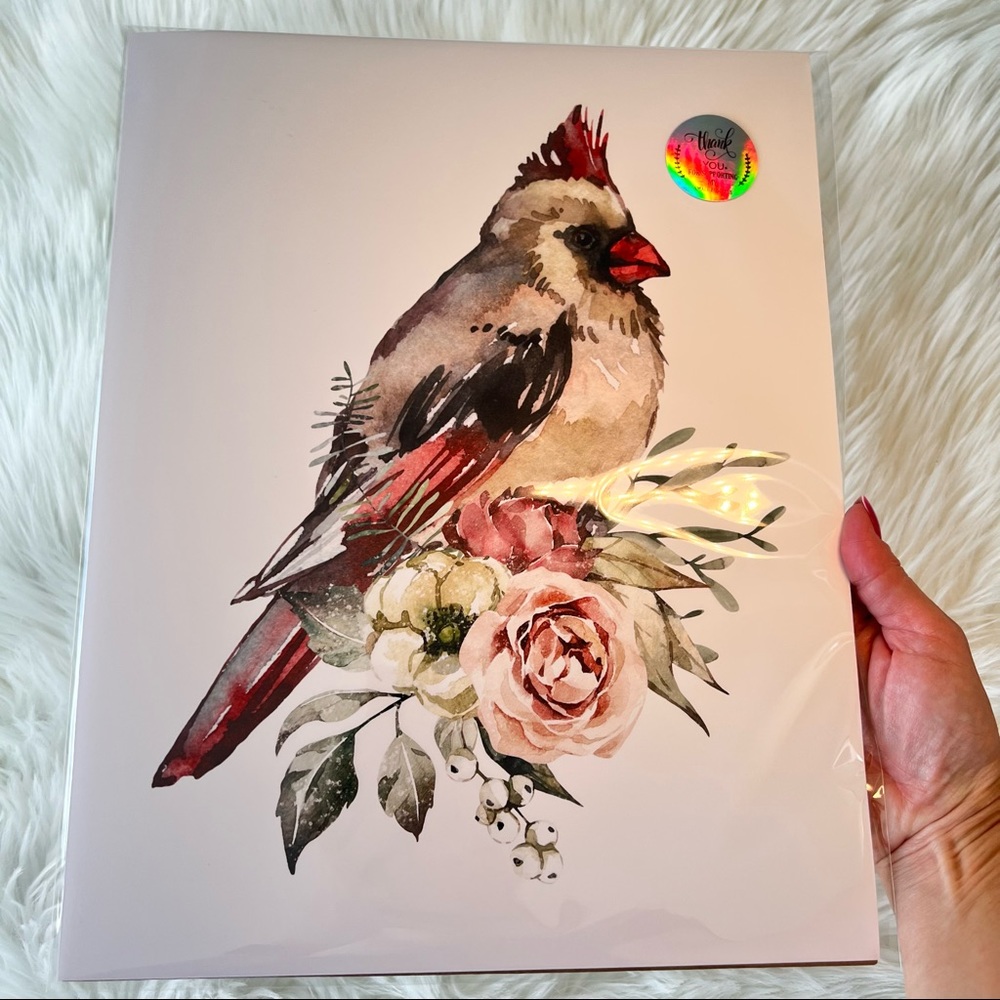 Cardinal Wall Art Print Poster Illustration Unframed - Picture 13 of 17
